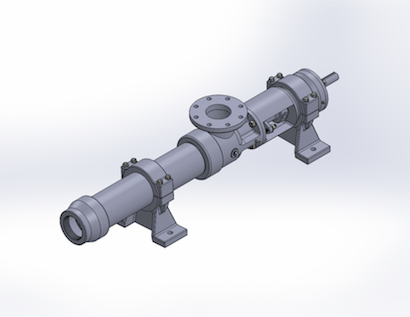 Cast Iron Hsg, Carbon Steel Internals, Chrome-Plated Alloy Steel Rotor, Natural Rubber Elastomers, Packed Seal with Pinned Connections