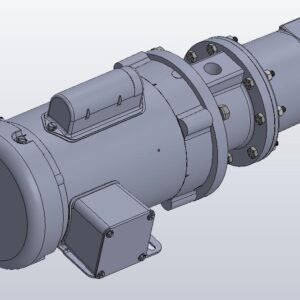 Vertical Cast Iron Hsg, Stainless Steel Internals, Buna Elastomers, Mechanical Seal, Threaded Flex Joint and Connections, 1/2 HP Motor, Single Phase TEFC 34G405-5593