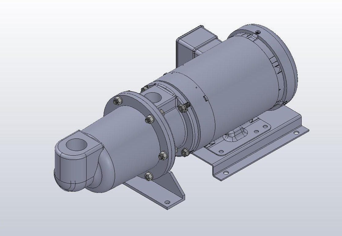 Vertical Cast Iron Hsg, Stainless Steel Internals, Viton Elastomers, Mechanical Seal, Pinned Flex Joint and Connections, 2 HP Motor, 3 Phase TEFC 35L431Y336