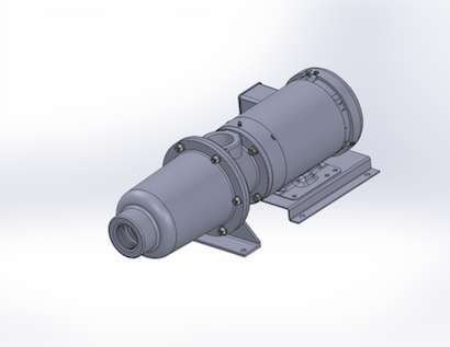 Cast Iron Hsg, Stainless Steel Internals, EPDM Elastomers, Mechanical Seal, Pinned Flex Joint and Connections, 2 HP Motor, 3 Phase TEFC