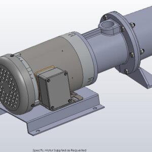 Cast Iron Hsg, Stainless Steel Internals, Buna Elastomers, Mechanical Seal, Pinned Flex Joint and Connections with Single or 3 Phase Motor of your choice