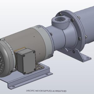 Cast Iron Hsg, Stainless Steel Internals, Buna Elastomers, Mechanical Seal, Pinned Flex Joint and Connections with Single or 3 Phase Motor of your choice