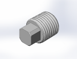 1/4″ NPT Pipe Plug, 316 Stainless Steel
