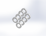 Packing Set Teflon, 8 Rings Per Set
