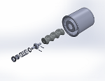 CP Pinned/Buna Nitrile Rebuild Kit:  Consists of 1 Flex Joint, Rotor, Stator, Mechanical Seal and 2 Roll Pins