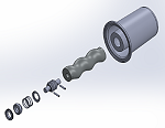 CP Pinned/Buna Nitrile Rebuild Kit:  Consists of 1 Flex Joint, Rotor, Stator, Mechanical Seal and 2 Roll Pins