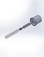 CP Packed/Threaded/Buna Nitrile Rebuild Kit:  Consists of 1 Flex Joint, Rotor, Stator, and Packing Set.