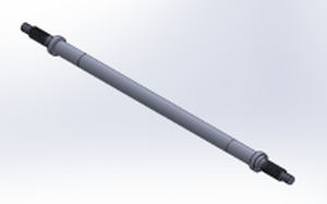 Carbon Steel Connecting Rod With 2 Stainless Steel Clamp Rings