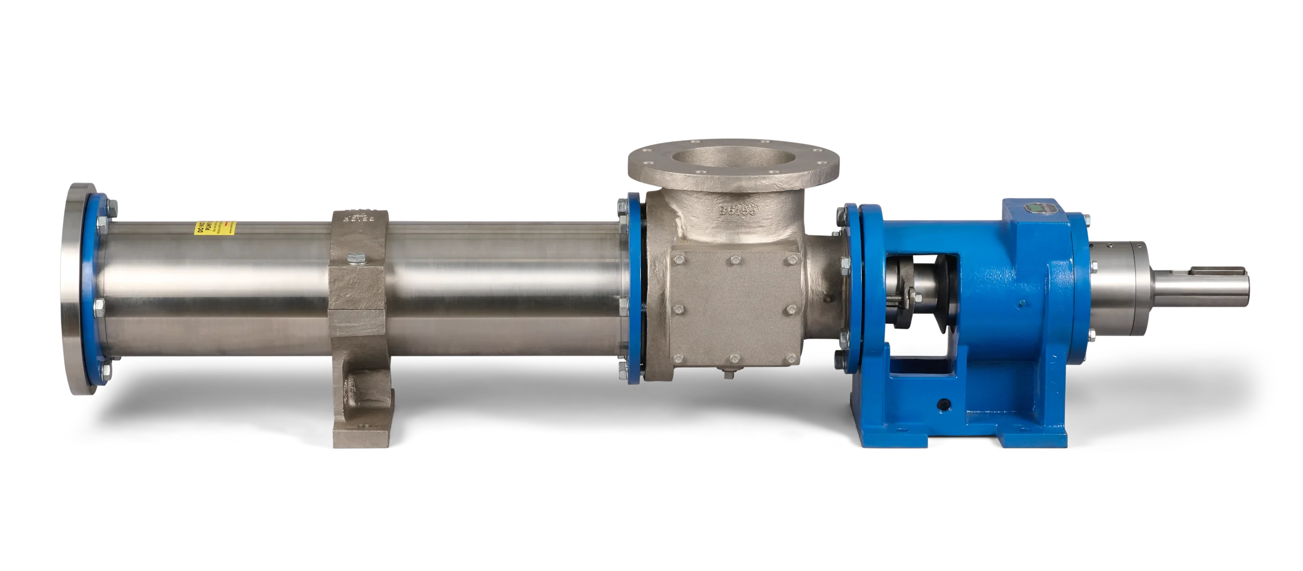 Stainless Hsg, Stainless Steel Internals, Chrome-Plated Stainless Rotor/Shaft, Buna Elastomers, Packed Seal with Gear Joint Connections.