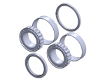 Bearing Kit (G2)  For E Drive. Includes: 2 Roller Bearings (PE0311) , 1 Radial Grease Seal (AG0611) and 1 Thrust Grease Seal (AK0621)