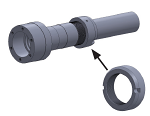 Drive Shaft Carbon Steel with Bearing Lock Nut (PK0581CK) for K Drive