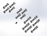 Bolt Kit for CPM & CPML 67 Includes: Qty 8: Suction Housing  Bolts, Nuts & Lock Washers.  Qty 4: C-Face Motor Bolts & Washers.  Qty 1: 1/8″ NPT Drain Plug