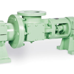 Cast Iron Hsg, Carbon Steel Internals, Chrome-Plated Alloy Steel Rotor, Natural Rubber Elastomers, Packed Seal with Crown Gear Joint Connections