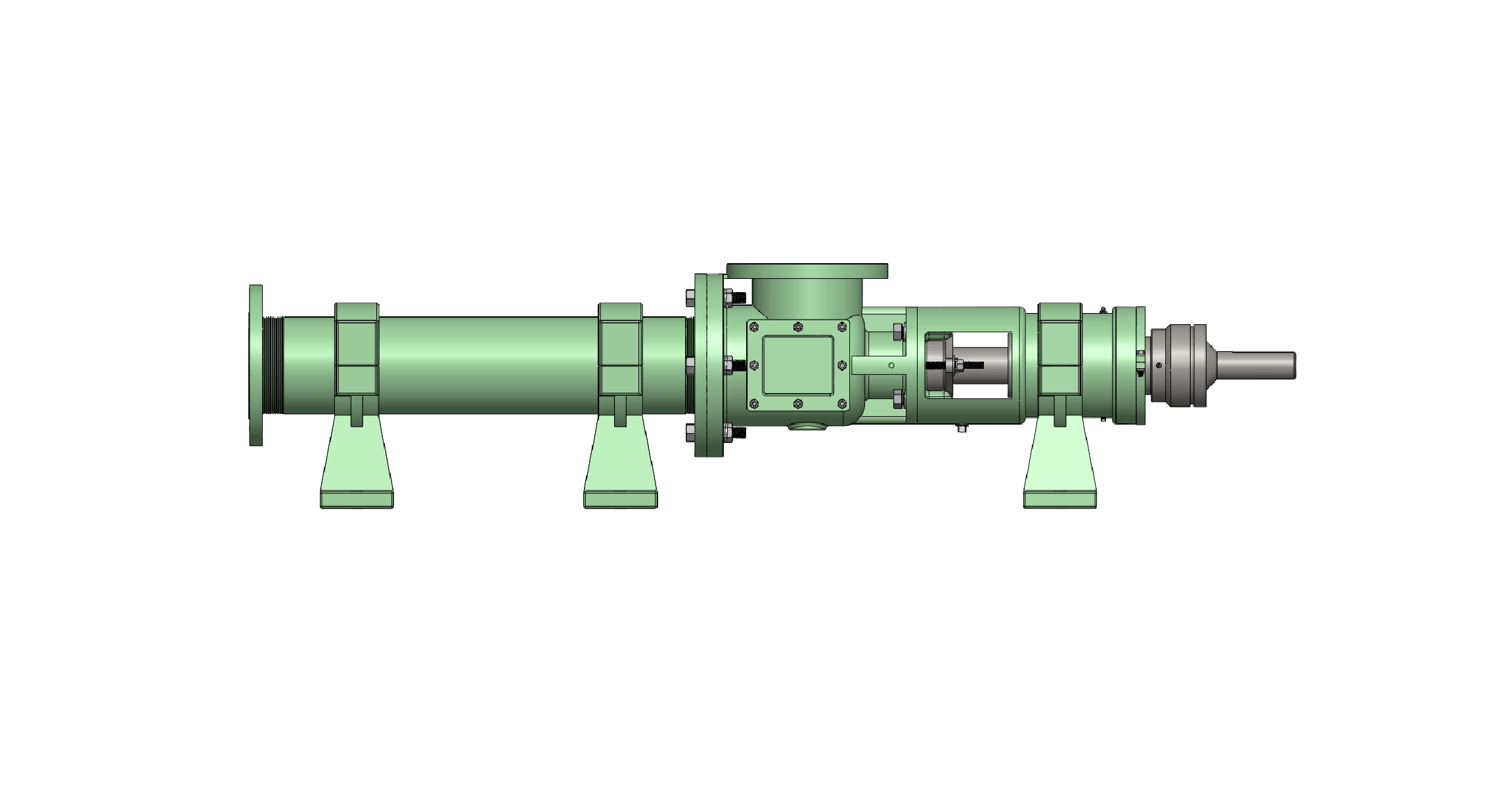 Cast Iron Hsg, Carbon Steel Internals, Chrome-Plated Alloy Steel Rotor, Buna Elastomers, Packed Seal with Crown Gear Joint Connections