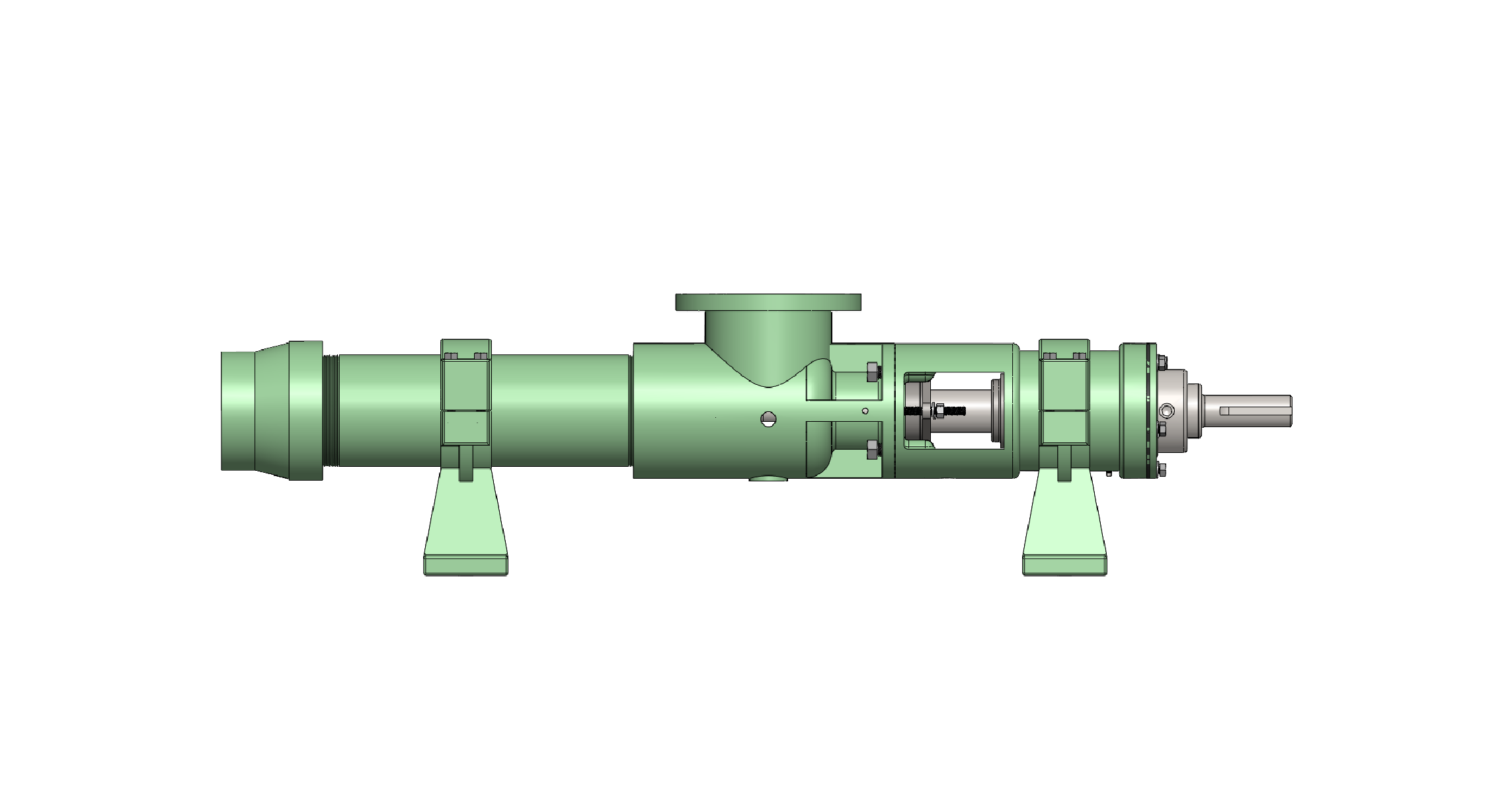Cast Iron Hsg, Stainless Steel Internals, Chrome-Plated Stainless Steel Rotor, Buna Elastomers, Packed Seal with Pinned Connections