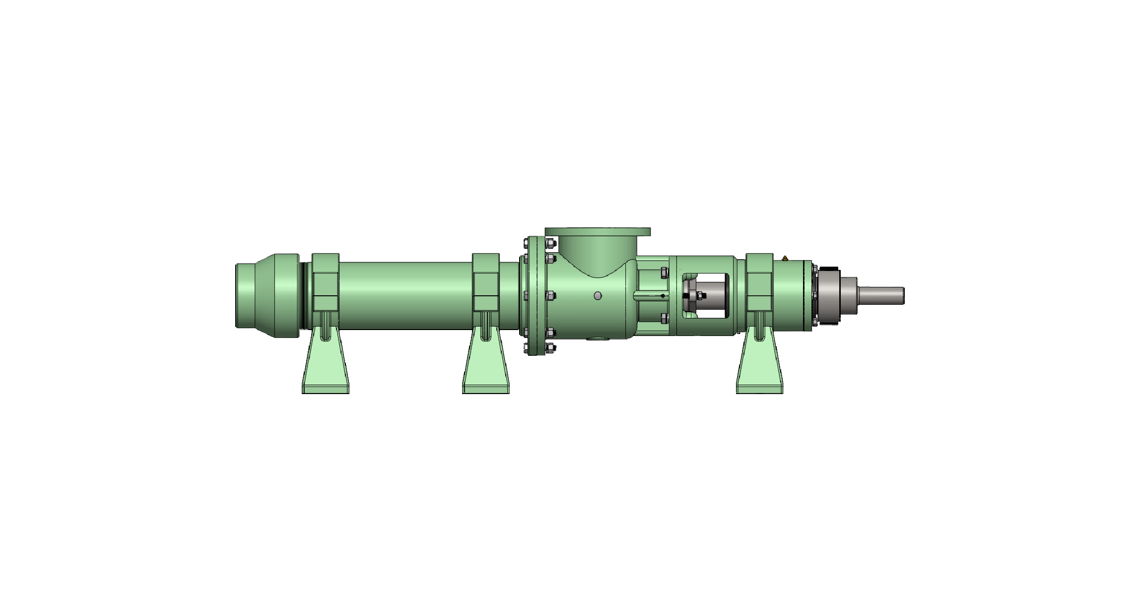 Cast Iron Hsg, Carbon Steel Internals, Chrome-Plated Alloy Steel Rotor, Buna Elastomers, Packed Seal with Pinned Connections
