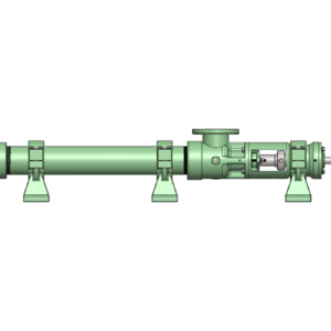 Cast Iron Hsg, Carbon Steel Internals, Chrome-Plated Alloy Steel Rotor, High Nitrile Elastomers, Packed Seal with Pinned Connections