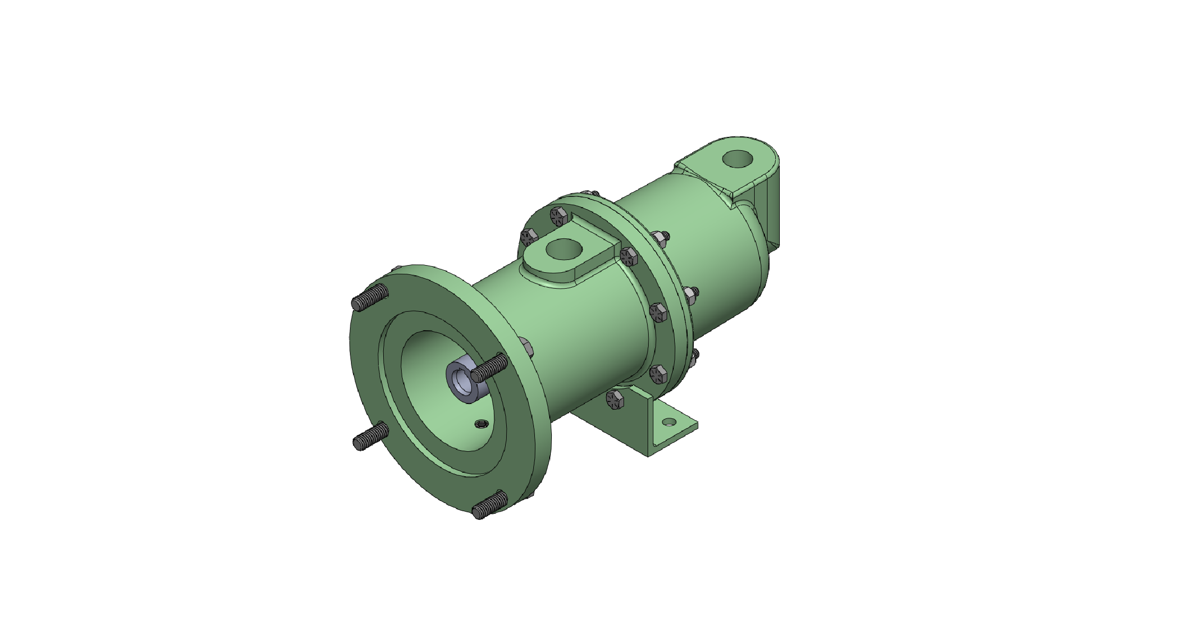 Vertical Stainless Steel Hsg, Stainless Steel Internals, Viton Elastomers, Mechanical Seal, Threaded Flex Joint, Bolts and Lockwashers, No Motor