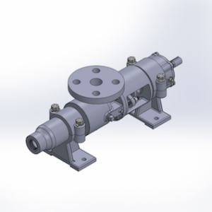 Cast Iron Hsg, Carbon Steel Internals, Chrome-Plated Alloy Steel Rotor, Buna Elastomers, Packed Seal with Pinned Connections