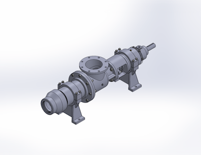 Stainless Steel Hsg, Stainless Steel Internals, Chrome-Plated Stainless Steel Rotor, Buna Elastomers, Packed Seal with Pinned Connections