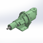Vertical Cast Iron Hsg, Stainless Steel Internals, Buna Elastomers, Packed Seal, Pinned Flex Joint and Connections